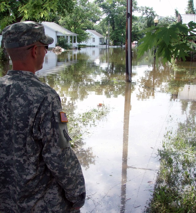 Surveying Missouri flood damage