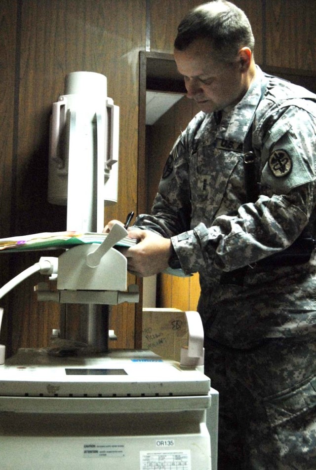 Medical team evaluates healthcare equipment