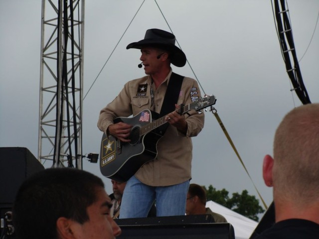 SFC Jamie Buckley performs at Country USA