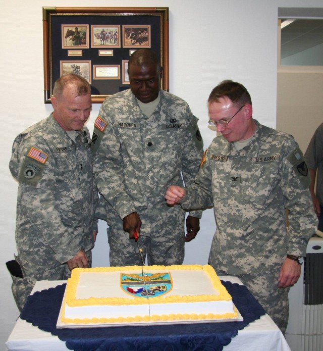 Change of command and cake