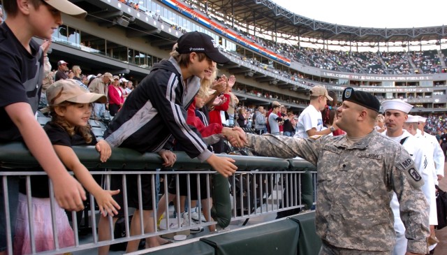 Service Members honored by White Sox on July 4