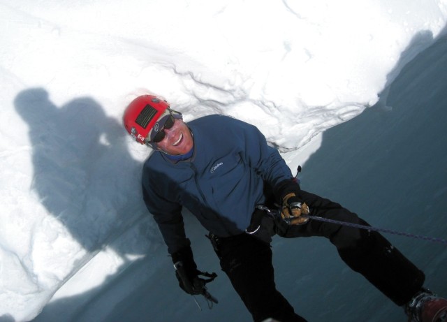 Traversing McKinley crevasse