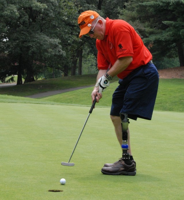Sinking a putt