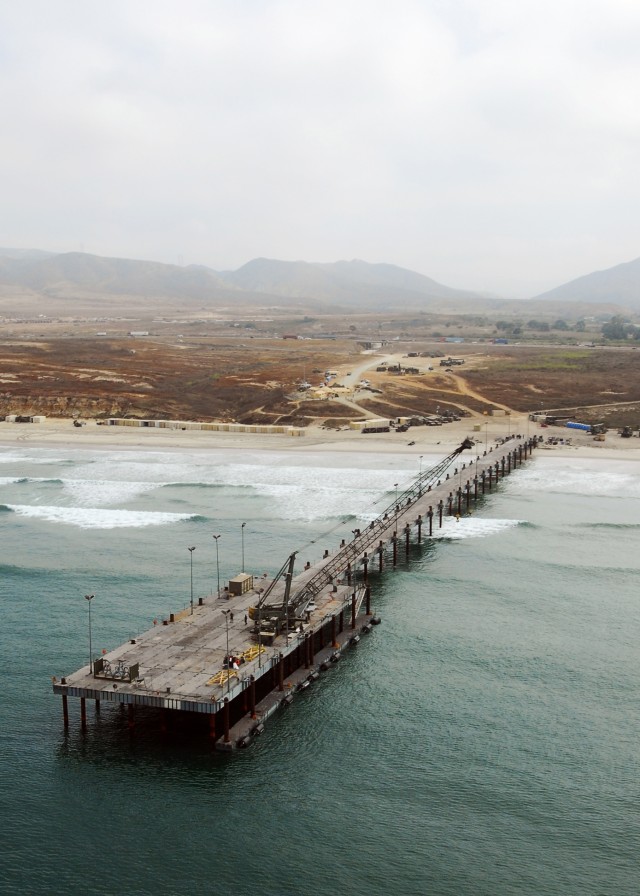 Navy Elevated Causeway (ELCAS) at JLOTS