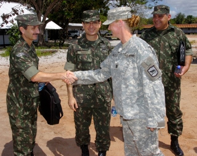Shaking hands