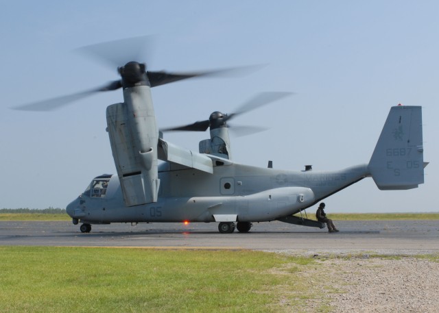 U.S. Army Special Operations use MV-22 Osprey for first time.