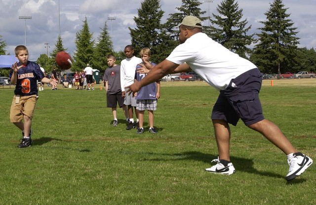 NFL football clinic
