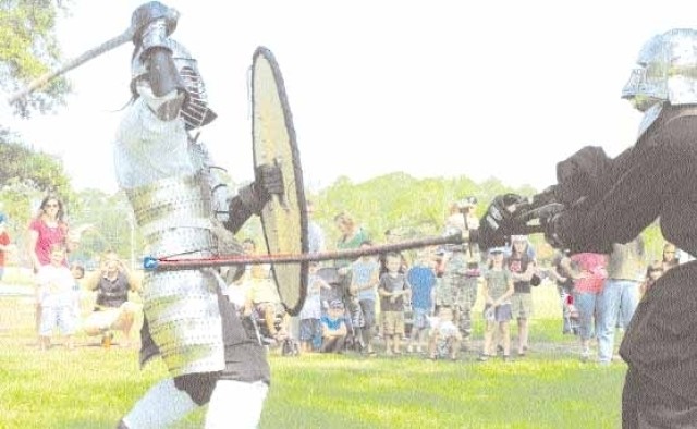 Knights battle
