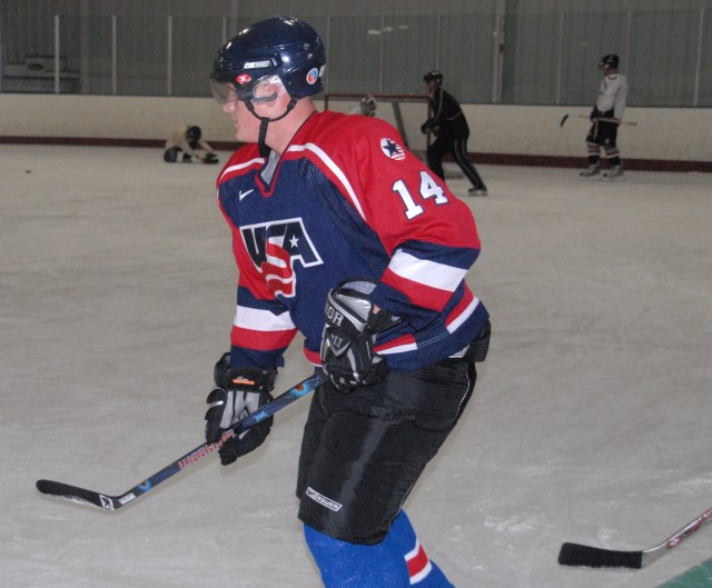 Wounded warriors take to the ice