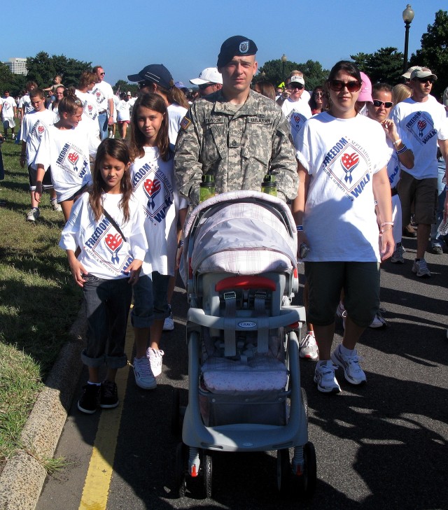 Family Members, Troops, Veterans Join Fourth Annual Freedom Walk