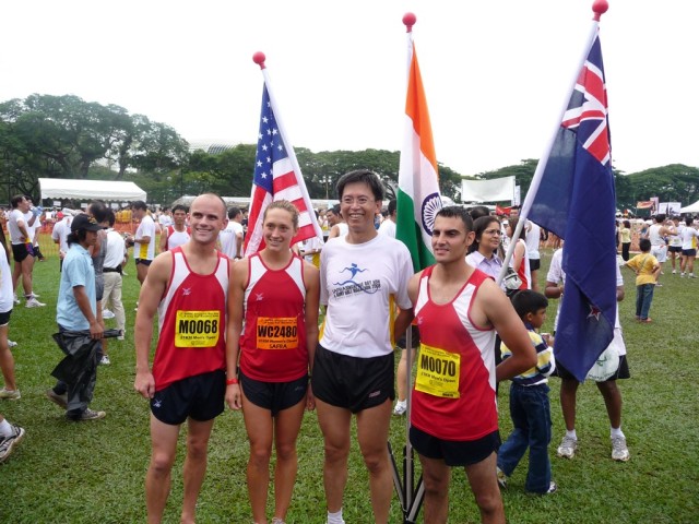 U.S. Represents at Singapore Army Half Marathon
