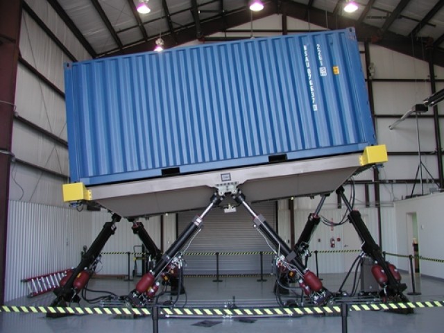 Ship simulator provides testing for containerized ammunition
