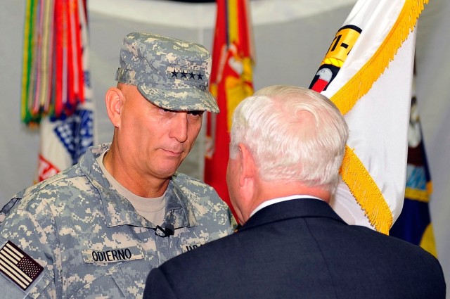 ODIERNO TAKES COMMAND