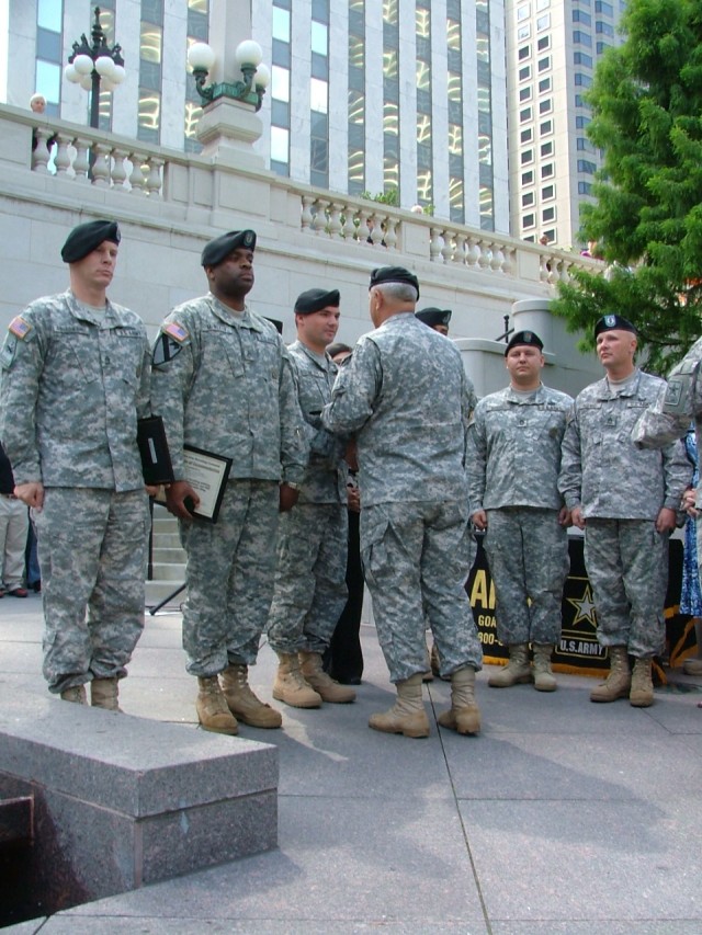 Recruitment Awards Presented During a Service Recognition Ceremony