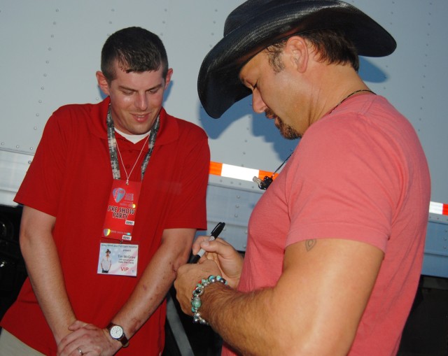 McGraw backstage