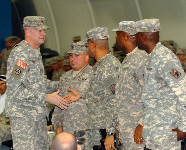 BG Lally welcomes aboard the 16th SB Commander
