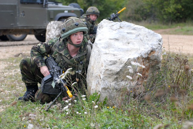 British Soldiers train at JMRC as part of CS08