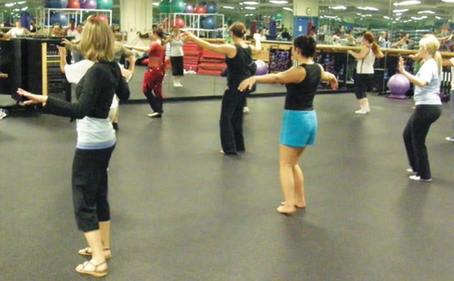 Belly dance class shimmies at Wheelock
