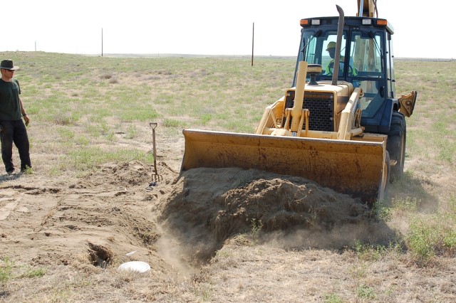 Backhoe fills