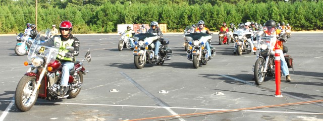 Military motorcyclists rally for safety