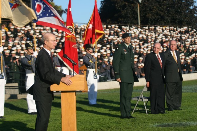 SecArmy Geren addresses Corps of Cadets