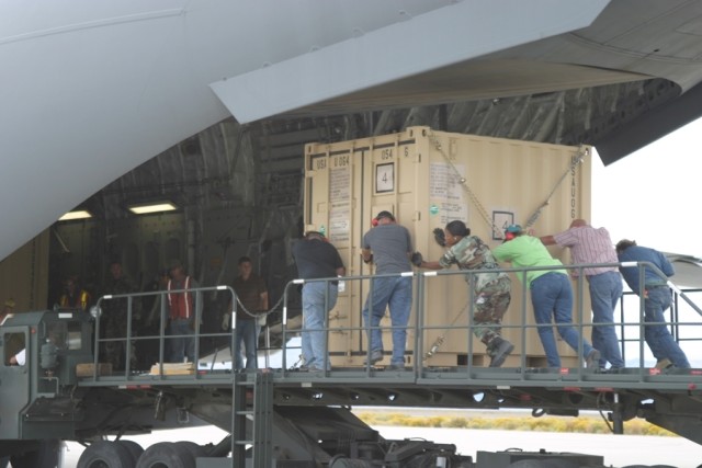 FSSP containers loaded on C-17