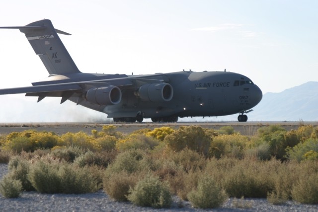 C-17 Lands at Amedee Army Airfield