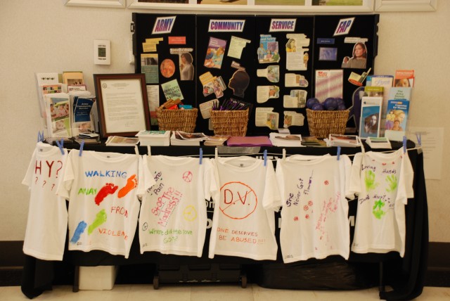 Hope hangs on Clothesline Project