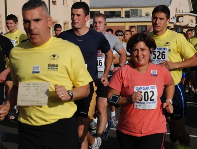 Running to the Leaning Tower means reaching a goal