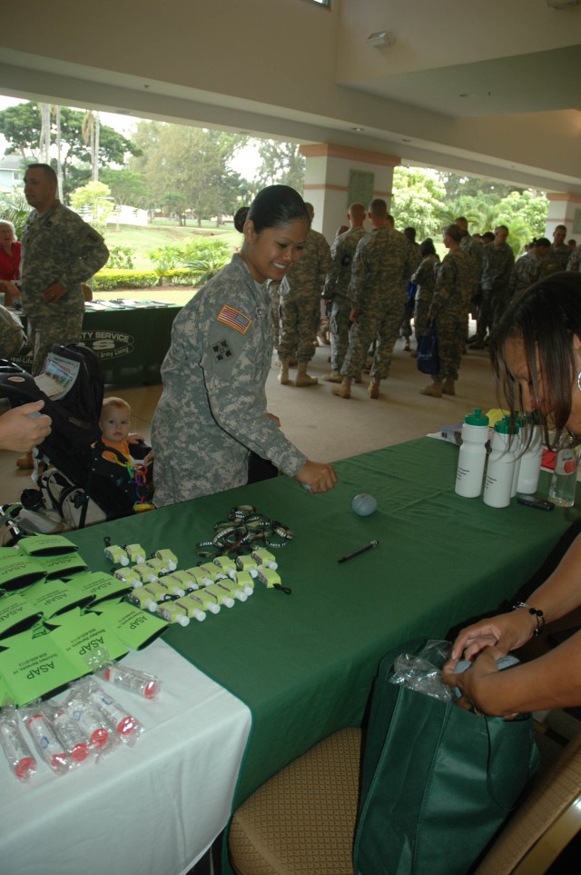 Spouses join Soldiers for pre deployment briefing