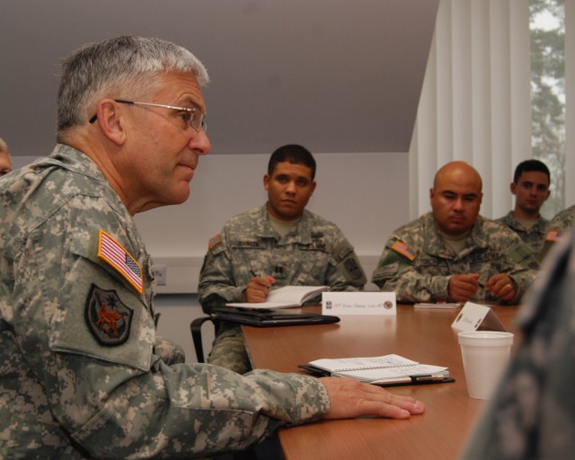 CSA talks with Soldiers in Germany