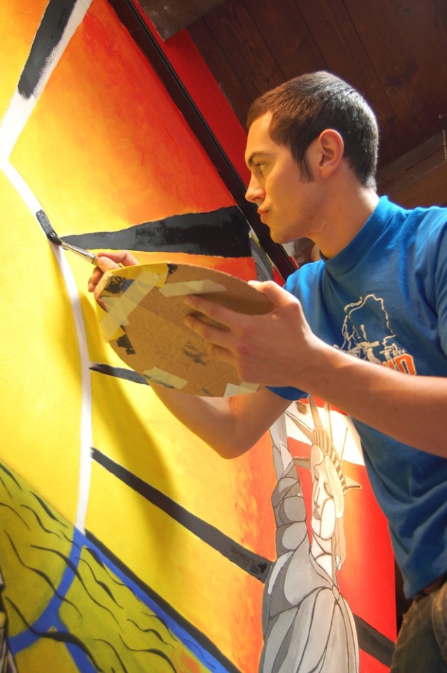 Artist brings color to Garmisch Library