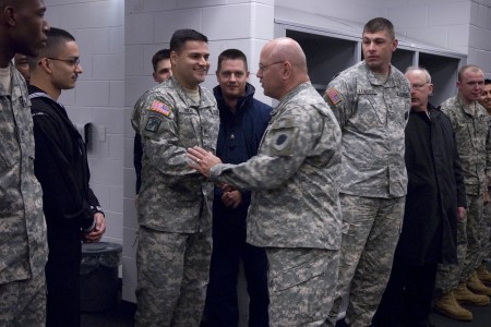 Military Service Members Recognized at Chicago Bears Veterans Day