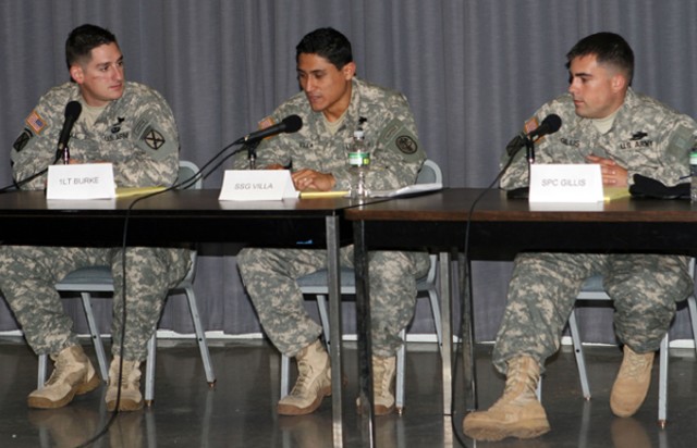 West Point wounded warriors give advice to cadets