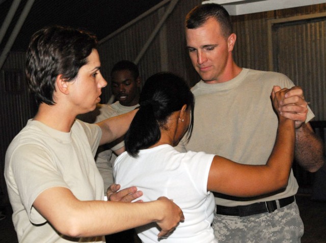 Soldier finds her rhythm at work, on dance floor