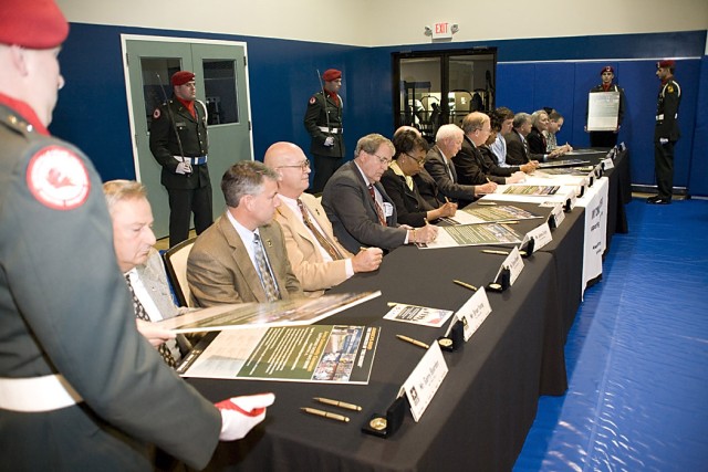 Depot, community leaders embrace Veterans Day, sign Army Community Covenant