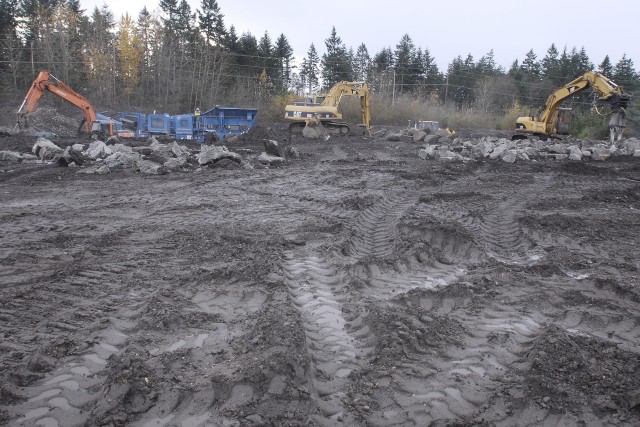 Concrete recycling on Fort Lewis