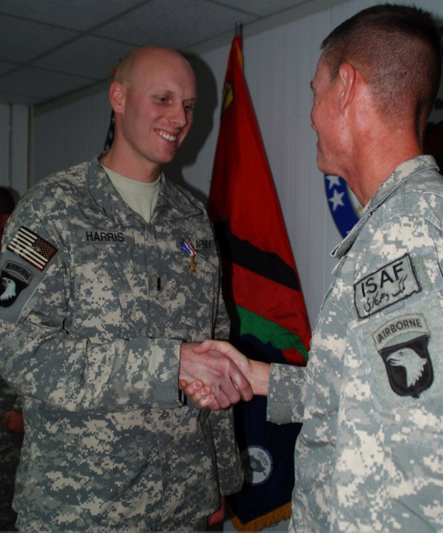 Father and son receive Silver Star awards during special long distance ceremony