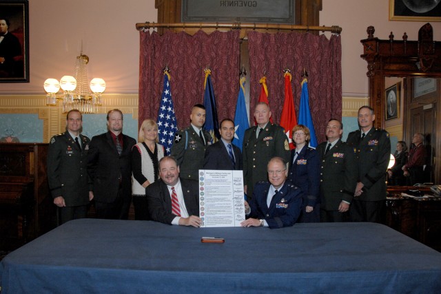 Michigan Military Family and Community Covenant Signing