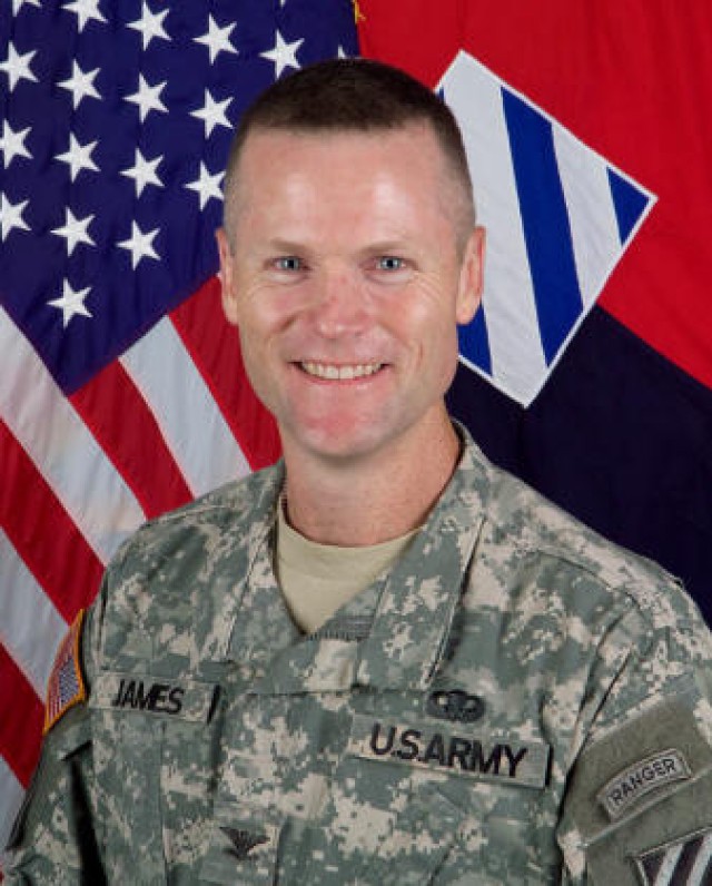 Col. Thomas James, 4th Brigade Combat Team commander, 3rd Infantry Division