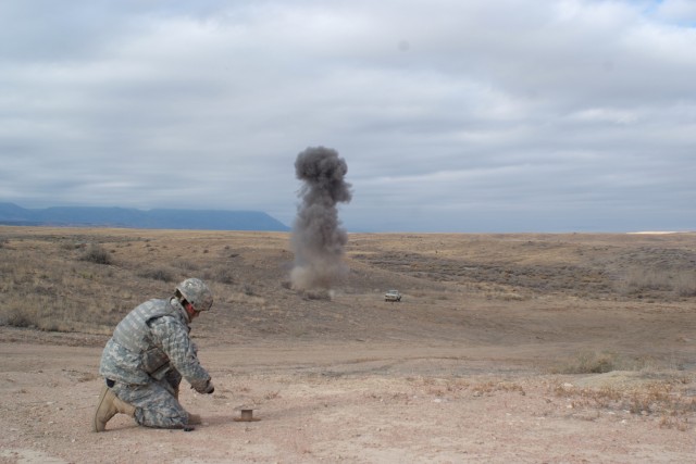 EOD training with a Talon "robot"