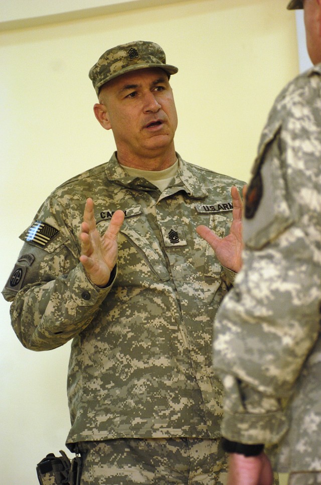 Forces command top enlisted sees improvement in the Iraqi NCO firsthand