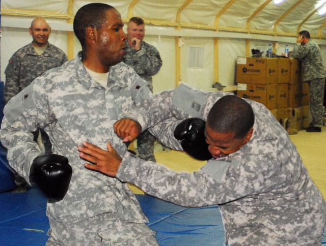 Combatives training gets physical
