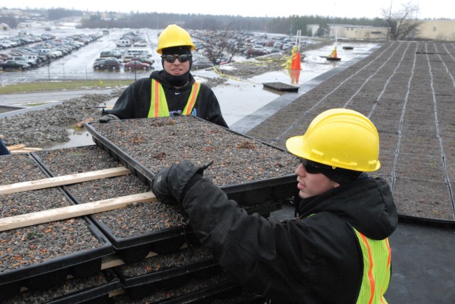 Rooftop landscaping project nears completion at Tobyhanna Army Depot
