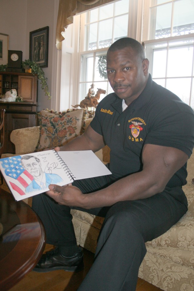 West Point Superintendent&#039;s enlisted aide drawn to life