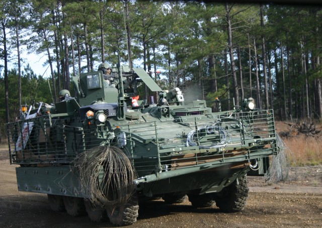 Stryker vehicle at JRTC