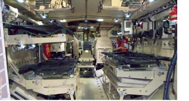 MRAP ambulance interior