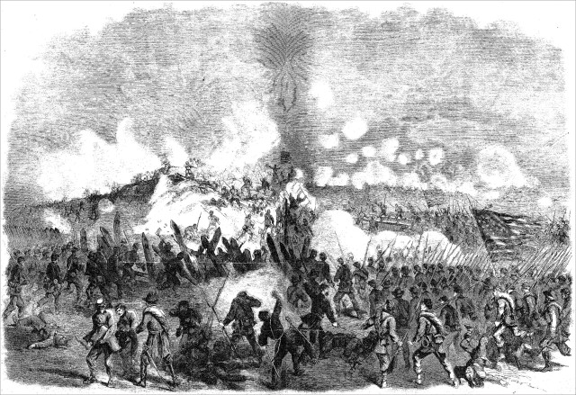The Army Assaulting Fort Fisher 