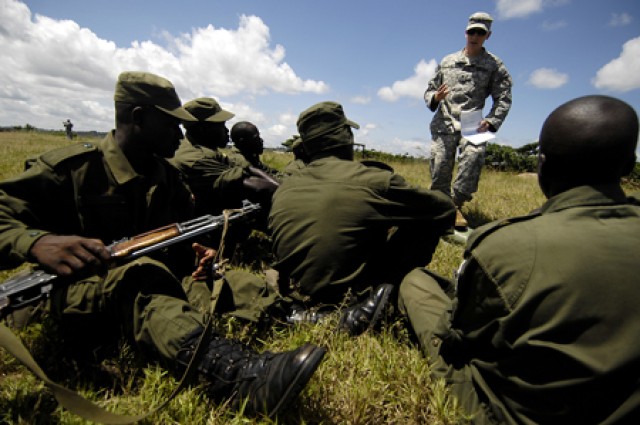 Ugandan Army exercise