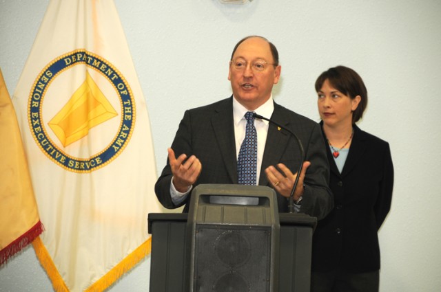 Russell Hall speaks at Detroit Arsenal